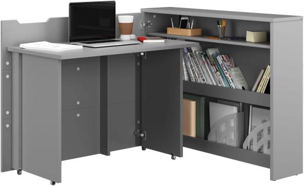 Schreibtisch Work Concept CW-01 (Farbe: Grau, Seite: Links)