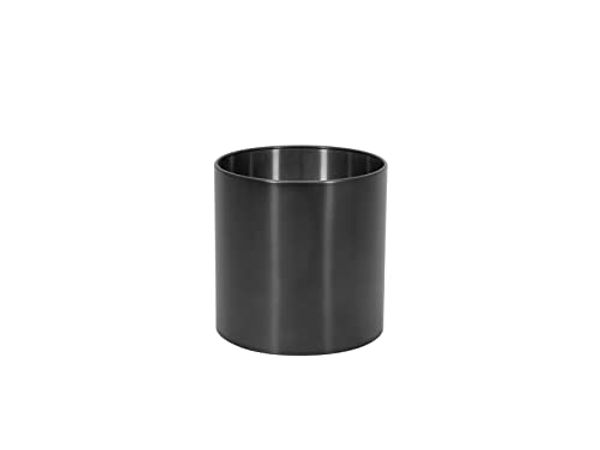 EUROPALMS STEELECHT-40 Nova, Edelstahlübertopf, anthrazit, Ø40cm