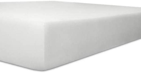 Kneer Qualität 22 Vario-Stretch Topper-Spannbetttuch 160 x 200 x 4-12cm 01 Weiss