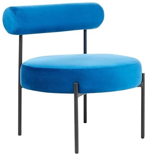 Sessel ALPHA Samtstoff Marineblau