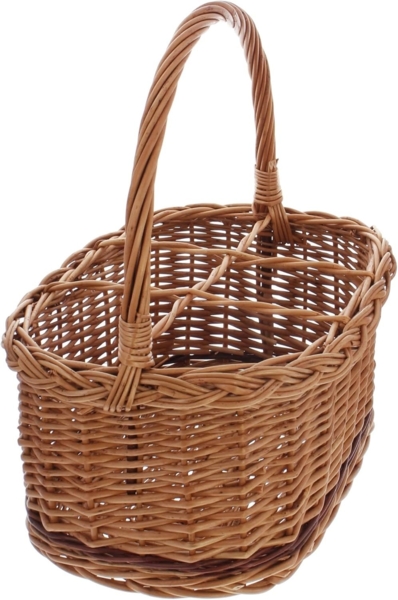 Flaschenkorb "Rustico", für 6 Flaschen Einkaufskorb Picnickorb Aufbewahrungskorb Bild 2
