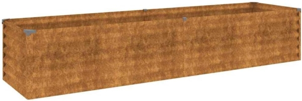 vidaXL Garten-Hochbeet 194 x 50 x 36 cm Cortenstahl 151976