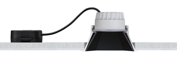 Paulmann 93129 LED Cole Coin Basisset eckig 3er-Set 2700K Schwarz Gold 3-Step-Dim IP44 Bild 6