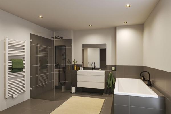 Paulmann 93129 LED Cole Coin Basisset eckig 3er-Set 2700K Schwarz Gold 3-Step-Dim IP44 Bild 9