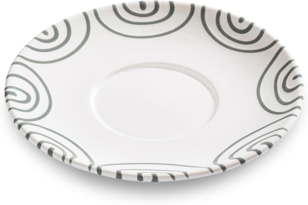 Gmundner Keramik Graugeflammt, Unterteller Teetasse Maxima (Ø18cm) Bild 1