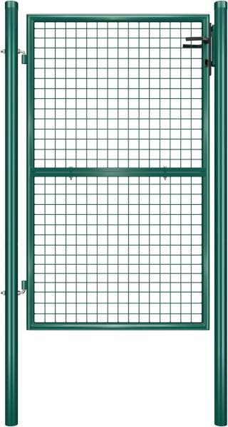 Songmics Gartentor, abschließbar, grün, 106 x 150 cm (Gitterplatte mit seitlichen Pfosten)