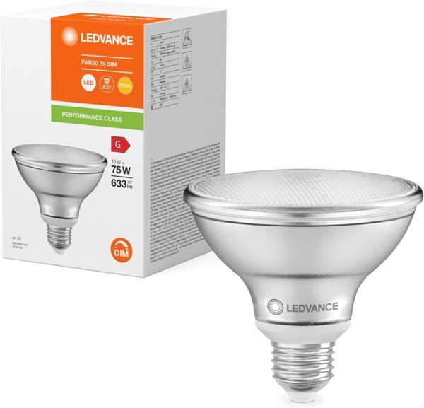 LEDVANCE LED PAR30 75 36° DIM P 10W 927 E27 Bild 1
