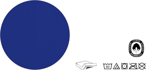 biberna Feinjersey-Spannbetttuch, 100 % Baumwolle, saphir, 1x 180x200 cm - 200x200 cm Bild 5