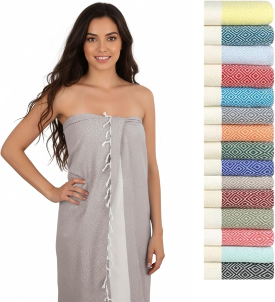 furora HOLIDAY Saunatuch Saunahandtuch Saunatuch Damen + Herren, Hamamtuch groß 100x200 XXL