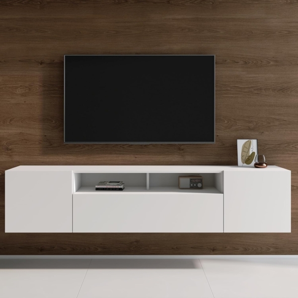 Mai & Mai Lowboard TV Board TV Schrank Fernsehschrank Hängend Fernsehtisch Holz Sideboard