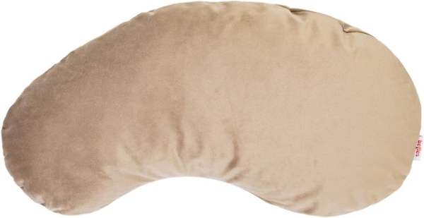 Kissenhülle Niere ca. 25x45 cm braun-beige beties "Samt&Sonders"