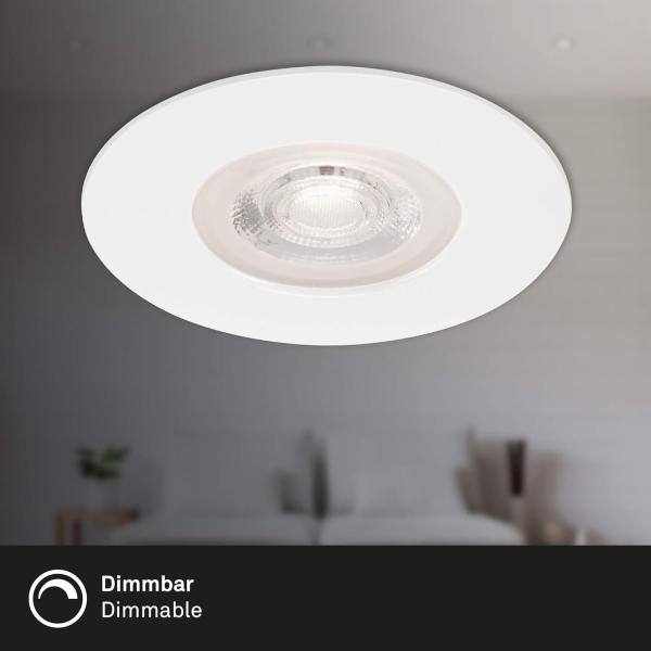 Briloner 3er Set LED Einbauleuchte Kulana weiß Ø 9 cm warmweiß dimmbar