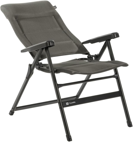 Travellife Campingstuhl Barletta Comfort Verstellbar L Dunkelgrau Bild 4