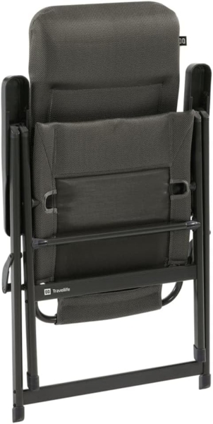 Travellife Campingstuhl Barletta Comfort Verstellbar L Dunkelgrau Bild 5