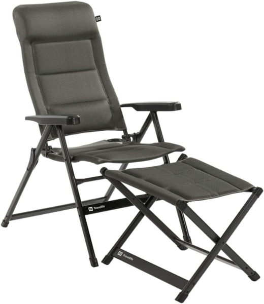 Travellife Campingstuhl Barletta Comfort Verstellbar L Dunkelgrau Bild 9