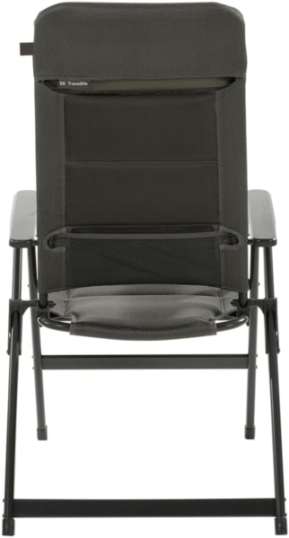 Travellife Campingstuhl Barletta Comfort Verstellbar L Dunkelgrau Bild 7