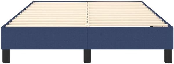 vidaXL Polsterbett, Stoff, 25,0 cm, Blau, 120x200 cm, mit Lattenrost, Schwarz Bild 6