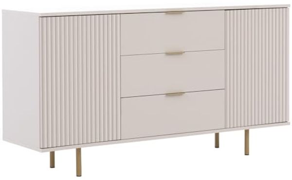 Marmex Möbel Kommode NUBIA 02 Moderne Kommode mit Schubladen und Schranktüren