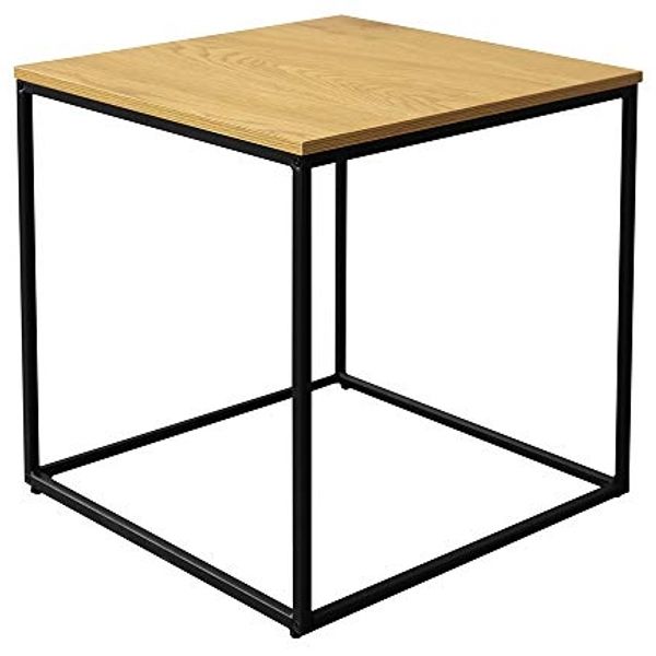 Selsey Beistelltisch, Schwarz/Eiche, 45 x 45 x 45, 5903025974422