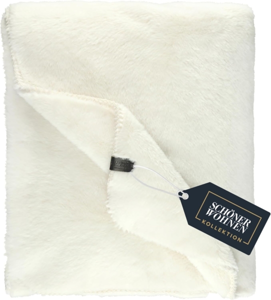 Wohndecke ELEGANCE Wohndecke, SCHÖNER WOHNEN-Kollektion, 130 x 170 cm in Offwhite