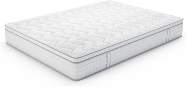 Maxzzz Matratze 160x200 cm, 25 cm Taschenfederkernmatratze, Härtegrad H3, Mittelfeste Federkernmatratze, Orthopädischem Tonnentaschenfederkernmatratze, Mattress mit Öko-Tex und CertiPur Zertifiziert
