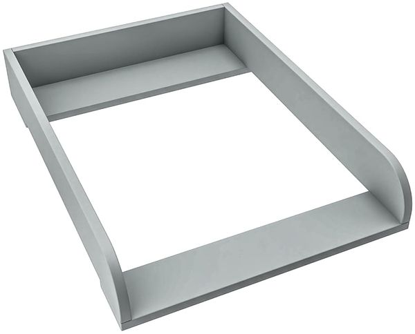 regalik Wickelaufsatz für Malm von IKEA, Wickeltischaufsatz für 48 cm Kommoden, Abnehmbar Wickelkommode aufsatz, Abgerundeten Frontplatten, Ash, 2 mm ABS-Material, 72x54 cm