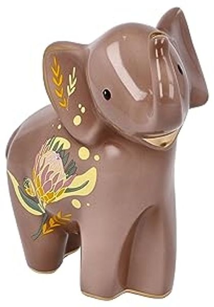 Goebel Figur Kiombo, Elephant, Elefantenfigur, Elefanten Figur, Dekofigur, Porzellan, Braun, 70001031