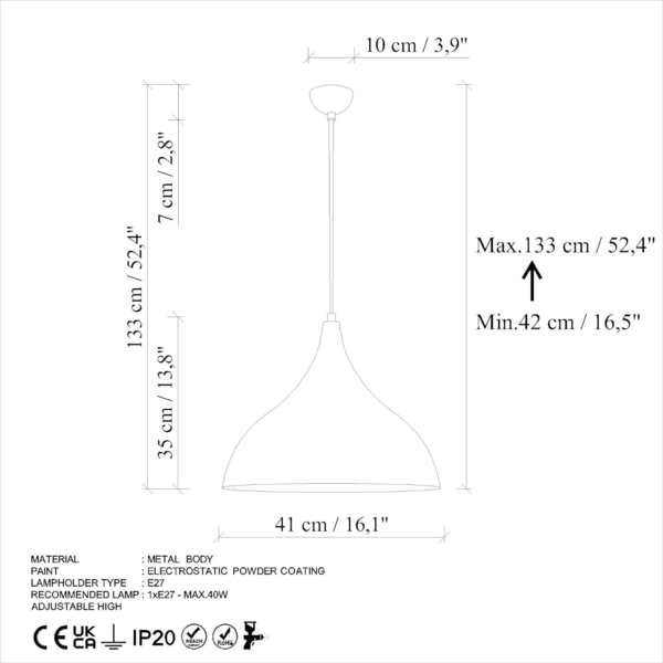 Kronleuchter, 'Bıtlısım', 42 x 41 x 7, Minze Bild 8