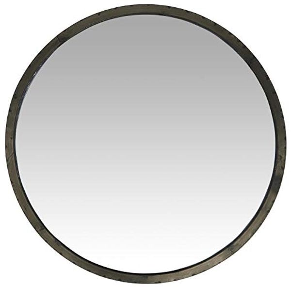 Laursen - Wandspiegel Spiegel (31000-25) Rund Ø 60cm Metall Schwarz Industrial