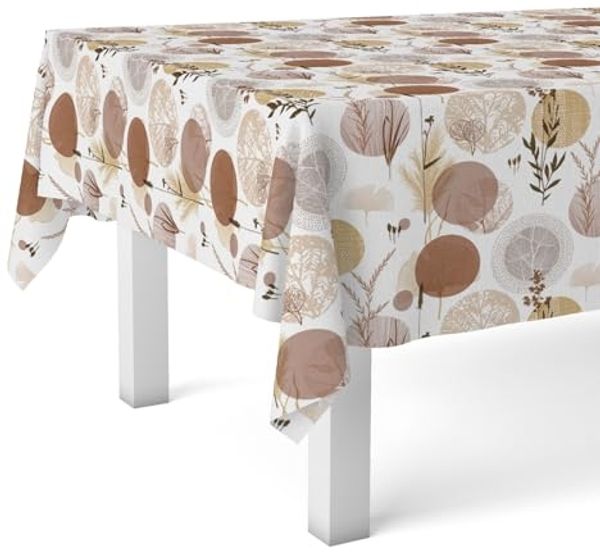 Martina Home Wachstuchtischdecke, Siena, Braun, 220x140 cm