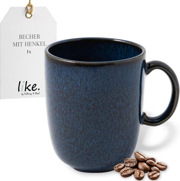 like. by Villeroy & Boch Lave bleu Becher mit Henkel 400 ml - DS