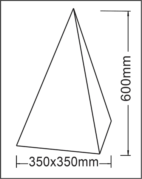 TRANGO LED Gartenleuchte, 7231-60L IP65 LED Gartenlampe, Außenlampe, Leucht-Figur *PYRAMIDE* 60cm weiß inkl. ca. 5 Meter Zuleitungskabel inkl. LED Leuchtmittel, Wegbeleuchtung, Außenleuchte, Gartenstrahler Bild 6