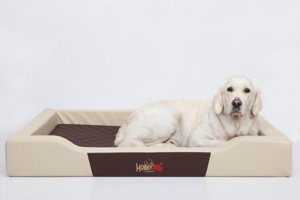 Bjird Tierbett Hundebett Charly aus Kunstleder, Bezug abnehbar und waschbar, Hundesofa für kleie und grosse Hunde, Größe: S,M,L(XL)