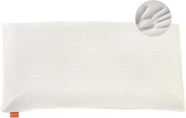 sleepling Kopfkissen orthopädisches Nackenstützkissen, Bezug: Polyester, Rückenschläfer, Seitenschläfer, viscoelastisches Kopfkissen, Memory Foam, waschbar, ÖKOTEX, 40 x 80 cm