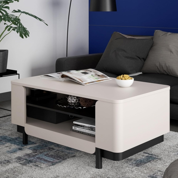 Couchtisch Venedig / Vodol, Beige, 115 x 49 x 55 cm