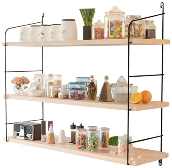 Jungengel Küchenregal Retro Wandregal Wandorganizer Wandboard Bücherregal Schweberegal Regal