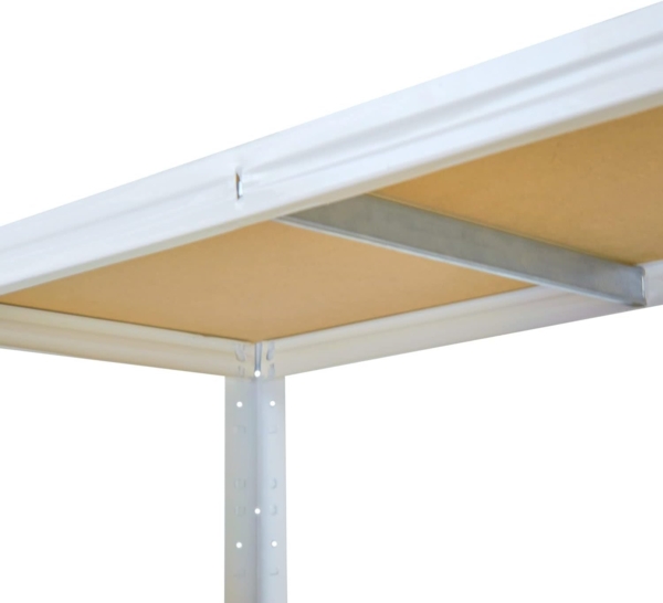 shelfplaza HOME 180x60x30 cm Schwerlastregal in weiß mit 5 Böden und 175 kg Traglast pro Boden Bild 3