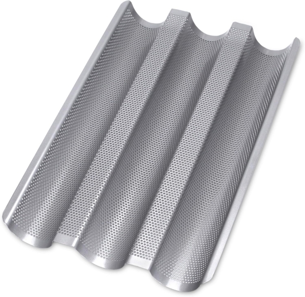 Städter Baguetteblech Baguetteform Antihaftbeschichtet Baguette Backform 37x24cm