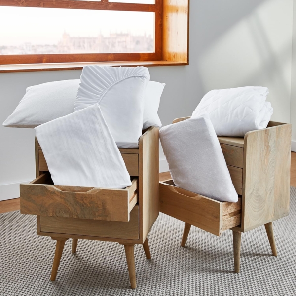 Pikolin Home - Wasserdichter, atmungsaktiver und hoch absorbierender Frottee-Matratzenschoner mit optimaler Anpassung, Kissen 150x190/200 cm Bild 7