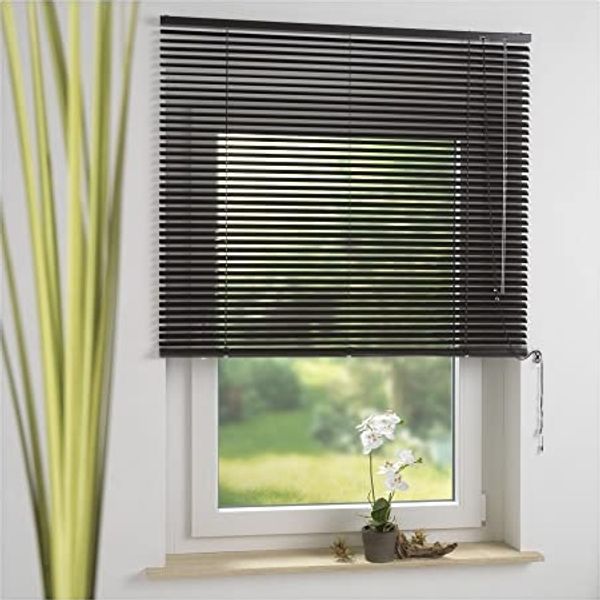 Liedeco Jalousie Aluminium-Jalousie, mit Bohren, freihängend, Aluminium
