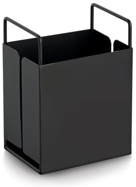 Zeller Present Ablageregal Utensilienhalter, Metall, schwarz