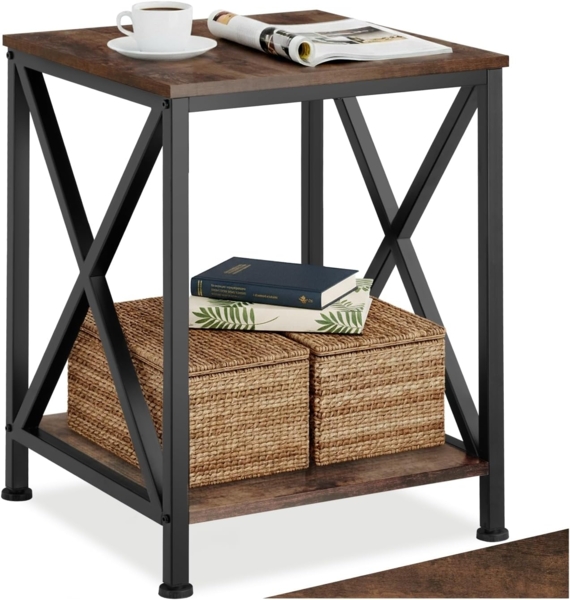 tectake Beistelltisch Carlton (1-St, 1 tlg), Industrial Style