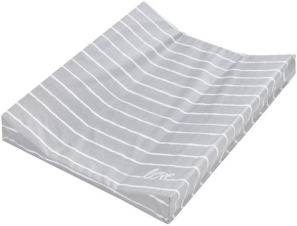 Julius Zöllner Wickelauflage 2-Keil Mulde 60x71 cm Folie Grey Stripes