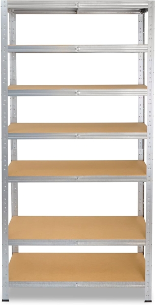 shelfplaza HOME 155x50x40 cm Schwerlastregal in grau-verzinkt mit 7 Böden und 125 kg Traglast pro Boden Bild 6