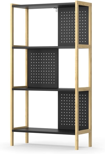 Standregal Elvia Schwarz 63 x 120 cm Vicco