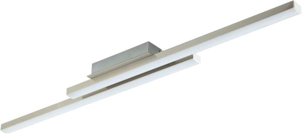 Eglo 33229 LED Deckenleuchte Crosslink FRAIOLI-C nickel-matt L:105. 5cm B:12cm H:6. 5cm dimmbar 2700-6500K mit Connect Funktion