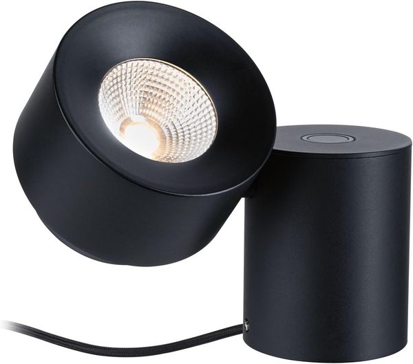 Paulmann 79776 LED Tischleuchte Puric Pane 2700K Schwarz dimmbar