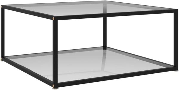 vidaXL Couchtisch Transparent 80x80x35 cm Hartglas