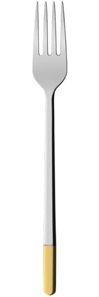 Villeroy & Boch Ella teilvergoldet Dessertgabel / Vorspeisengabel