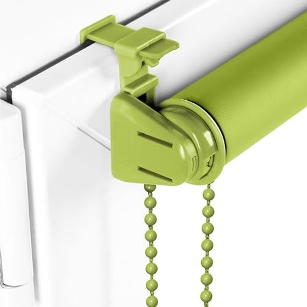 Verdunkelungsrollo Klemmfix ohne Bohren 35x100 cm Olivegrün Verdunklungsrollo Fensterrollo Rollo Seitenzugrollo Klemmrollo für Fenster & Tür Bild 3